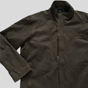 Tumi Brown Full Zip Long Sleeve Funnel Neck Mens Casual Windbreaker Jacket XXL